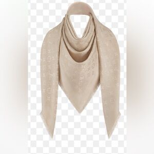 Louis Vuitton Beige Monogram Scarf